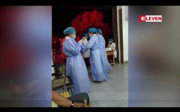 Embedded thumbnail for မူဆယ် ကျန်စန်းကျော့ဂိတ်တွင် မြန်မာနိုင်ငံသား ယာဉ်မောင်း ၄၁ ဦးကို တရုတ်ဘက်မှ COVID-19 ကာကွယ်ဆေး ထိုးနှံပေးခဲ့ 