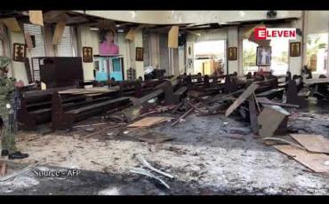 Embedded thumbnail for ဖိလစ်ပိုင် တောင်ပိုင်းရှိ ခရစ်ယာန်ဘုရားကျောင်း တစ်ကျောင်းတွင် ဗုံးပေါက်မှုနှစ်ခု ဖြစ်ပွားခဲ့ရာ ၂၇ ဦး သေဆုံးပြီး အများအပြား ဒဏ်ရာရ 