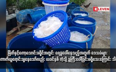 Embedded thumbnail for မြိတ်နှင့်ကော့သောင်းခရိုင်အတွင်း ရေခူပေါ်နေသည့်အတွက် ဒေသခံများ ကောက်ယူရောင်းချနေသော်လည်း ယခင်နှစ်ကဲ့သို့ ခူကြီးပေါ်ခြင်းမရှိသေးကြောင်း သိရ (ရုပ်သံ)