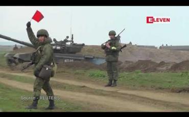 Embedded thumbnail for ခရိုင်းမီးယားကျွန်းဆွယ်တွင် ကြည်း၊ ရေ၊ လေ စစ်ရေးလေ့ကျင့်မှုကြီးကို ရုရှားစစ်တပ် ပြုလုပ် 