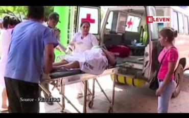 Embedded thumbnail for ဘိုလီးဗီးယားတောမီးများကို ငြိမ်းသတ်နေသော မီးသတ်သမားများ ပင်ပန်းလွန်းပြီး မေ့လဲကာ ဆေးရုံများသို ့ပို့ဆောင်ပေးခဲ့ရ