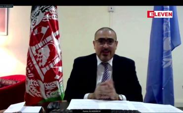 Embedded thumbnail for တာလီဘန်ကိုယ်စားလှယ်အဖွဲ ့ အာဖဂန်သမ္မတနန်း တော်သို့ဝင်ရောက်