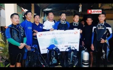 Embedded thumbnail for ငွေဆောင်ကမ်းခြေ ချစ်သူများကျွန်း ပတ်ဝန်းကျင် ကမ်းခြေနှင့်ရေအောက်အမှိုက်များစုပေါင်းသန် ့ရှင်းရေးကျင်းပ ပြုလုပ်ခြင်း (ရုပ်သံအစီအစဉ်) 
