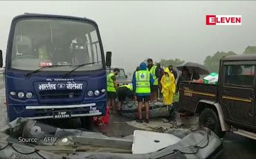 Embedded thumbnail for အိန္ဒိယတွင် ရေကြီးမြေပြိုမှုများကြောင့် လူ ၃၀ ကျော်သေဆုံးပြီး ဒါဇင်နှင့် ချီ ပျောက်နေ