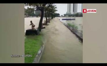Embedded thumbnail for မစ်တက်တိုင်ဖွန်း အားပျော့သွားသော်လည်း မိုးသည်းထန်နေ