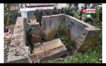 Embedded thumbnail for တောင််ကြီးမြို့၊ မြို့မရပ်ကွက်ရှိ ကုန်းသာကျောင်း တောင်စောင်း မြေပြိုမှု ဖြစ်ပွားခဲ့ 