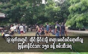 Embedded thumbnail for သုံးရက်အတွင်း ထိုင်းနိုင်ငံသို့ တရားမဝင်ဝင်ရောက်သူမြန်မာနိုင်ငံသား ၁၅၀ ခန့် ဖမ်းဆီးခံရ