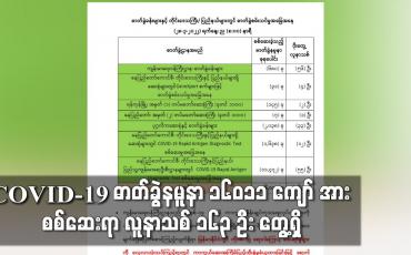 Embedded thumbnail for COVID-19 ဓာတ်ခွဲနမူနာ ၁၆၀၁၁ ကျော် အား စစ်ဆေးရာ လူနာသစ် ၁၆၃ ဦး တွေ့ရှိ