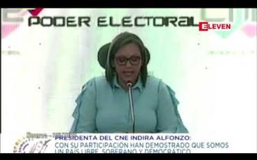 Embedded thumbnail for ဗင်နီဇွဲလား ကွန်ဂရက် ရွေးကောက်ပွဲတွင် သမ္မတ မာဒူရို၏ မဟာမိတ်များက အမတ်နေရာ စုစုပေါင်း၏ ၉၁ ရာခိုင်နှုန်းအထိ အနိုင်ရရှိခဲ့