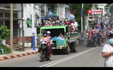 Embedded thumbnail for မွန်ညီညွတ်ရေးပါတီ၊ကရင်ပြည်သူ့ပါတီနှင့်တအာင်း အမျိုးသားပါတီ တို့ ရွေးကောက်ပွဲအောင်နိုင်ရေးအတွက် အင်အားပြလှည့်လည် 