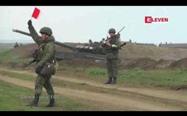 Embedded thumbnail for ခရိုင်းမီးယားကျွန်းဆွယ်တွင် ကြည်း၊ ရေ၊ လေ စစ်ရေးလေ့ကျင့်မှုကြီးကို ရုရှားစစ်တပ် ပြုလုပ် 