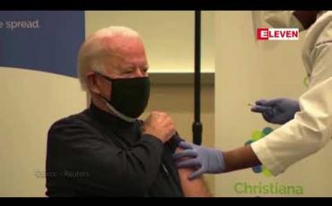 Embedded thumbnail for ရွေးကောက်ခံသမ္မတဂျိုးဘိုင်ဒန် ကိုရိုနာဗိုင်းရပ်စ်ကာကွယ်ဆေးအထိုးခံပုံကို တိုက်ရိုက်ထုတ်လွှင့်ပြသ