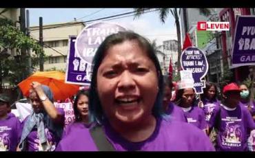 Embedded thumbnail for အပြည်ပြည်ဆိုင်ရာ အမျိုးသမီးများနေ့၌ ဖိလစ်ပိုင်နိုင်ငံတွင် သမ္မတဒူတာတေးကို အမျိုးသမီးထောင်နှင့် ချီ၍ ဆန့်ကျင်ဆန္ဒပြခဲ့ 