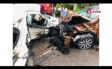 Embedded thumbnail for မင်္ဂလာဒုံမြို့နယ် ပြည်လမ်း ဘုရားလေးကွေ့တွင် ယာဉ်(၂)စီး တိုက်မှုဖြစ်ပွားကာ လူ(၁)ဦး သေဆုံးပြီး (၄) ဦး ဒဏ်ရာရ 