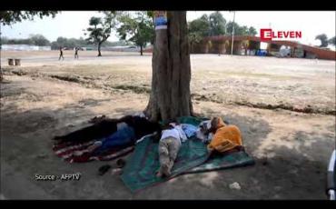 Embedded thumbnail for အပူလှိုင်းကျရောက်မှုကြောင့် အိန္ဒိယတွင် အပူချိန်၅၀ ဒီဂရီဆဲလ်စီးယပ်ကို ကျော်လွန်သွားခဲ့