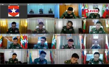 Embedded thumbnail for စစ်သည်နှင့် မိသားစုဝင်များ လွတ်လွတ်လပ်လပ် မဲပေးနိုင်ပြီး တို့တာဝန်အရေးသုံးပါးကို အလေးထားသည့် ကိုယ်စားလှယ်လောင်းကို စဉ်းစားရွေးချယ်ရန် တပ်မတော်ကာကွယ်ရေးဦးစီးချုပ် ပြောကြား 