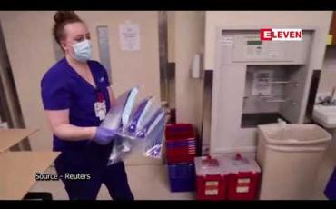 Embedded thumbnail for ရက်ပိုင်းအတွင်း ဖိုင်ဇာ ကိုရိုနာဗိုင်းရပ်စ်ကာကွယ်ဆေးကို ဖြန့်ချိရန်အလားအလာရှိနေသဖြင့် အမေရိကန်ဆေးရုံများ အဆင်သင့်ပြင်ဆင် 