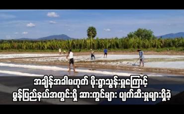 Embedded thumbnail for အချိန်အခါမဟုတ် မိုးရွာသွန်းမှုကြောင့် မွန်ပြည်နယ်အတွင်းရှိ ဆားကွင်းများ ပျက်ဆီးမှုများရှိခဲ့