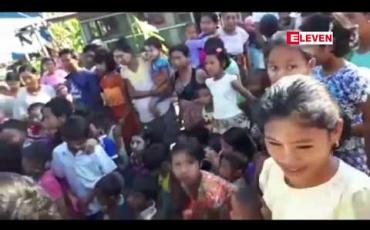 Embedded thumbnail for ကျောက်တော်မြို့နယ် ကန်စောက်စစ်ဘေးရှောင်စခန်းတွင် ယိုးချောင်းအထက်ပိုင်း ကျေးရွာ(၄)ရွာမှ တိုက်ပွဲလာသူ ၅၀၀ ကျော်ရှိနေ