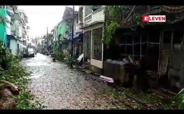 Embedded thumbnail for မော်လမြိုင်တွင် လေဆင်နှာမောင်းတိုက်ခတ်မှုကြောင့် လူနေအိမ်အချို့ပျက်စီးမှုဖြစ်ပွား
