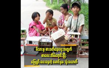 Embedded thumbnail for တစ်နေ​​့၅ထောင် ရပြီ ည ဘက်ဆို စားသောက်ဆိုင်တွေရှေ့ လိုက်ရောင်းတယ်လို့ သိရတယ်