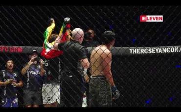 Embedded thumbnail for REIGN OF VALOR ပြိုင်ပွဲတွင် မြန်မာ MMA ကစားသမားများဖြစ်သည့် ဖိုးသော်၊ တီရယ်လ်ထန်နှင့် အန်တိုနီယာတို့ သုံးဦးစလုံး နိုင်ပွဲရရှိခဲ့ပြီး ဝယ်လ်တာဝိတ်တန်းချန်ပီယံဘွဲ့ကို ဇီဘာစတန် ဆက်လက်ကာကွယ်နိုင်ခဲ့