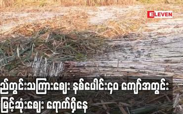 Embedded thumbnail for ပြည်တွင်းသကြားဈေး နစ်ပေါင်း၄၀ ကျော်အတွင်း အမြင့်ဆုံးဈေး ရောက်ရှိနေ