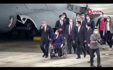 Embedded thumbnail for ထိုင်ဝမ်သို့ အမေရိကန် အထက်လွှတ်တော်အမတ်များ လာရောက်ခဲ့မှု တရုတ် မကျေနပ်