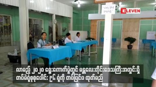 Embedded thumbnail for မန္တလေးတိုင်းဒေသကြီးအတွင်းရှိ တပ်မဲရုံ စုစုပေါင်း ၉၆ ရုံ တပ်ပြင်ပ ထုတ်မည်