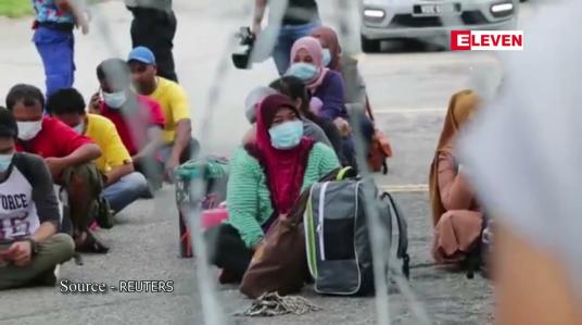 Embedded thumbnail for အင်ဒိုနီးရှားရွှေ့ပြောင်းအလုပ်သမား ၇၀၀၀ ကျော်ကို မလေးရှားပြန်ပို့မည်