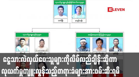 Embedded thumbnail for ရန်ကုန်တိုင်းဒေသကြီးအတွင်း ဘဏ်အကောင့်ရှိငွေနှင့် ငွေသားလဲလှယ်ပေးသူများကို လိမ်လည်