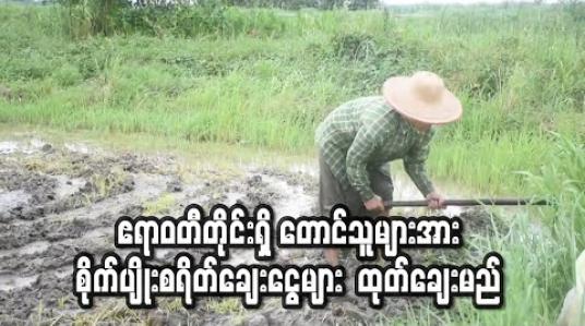 Embedded thumbnail for ဧရာဝတီတိုင်းရှိ တောင်သူများအား မိုးရာသီစိုက်ပျိုးစရိတ်ချေးငွေများ ပုံမှန်အတိုင်း ထုတ်ချေးပေးသွားမည် (ရုပ်သံ) 