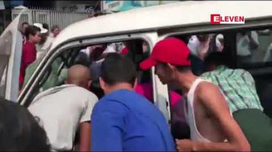 Embedded thumbnail for သာကေတမြို့နယ်ဧရာဝဏ်လမ်းမပေါ်တွင်ယာဉ်တစ်စီး အရှိန်လွန်ကာဓါတ်တိုင်သို့တိုက်မိခဲ့ပြီးယာဉ်မောင်းအမျိုးသမီးကားအတွင်းညပ်မိကာအပြင်းအထန်ဒဏ်ရာရရှိ 
