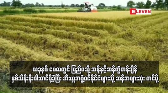 Embedded thumbnail for ယခုနှစ် မေလတွင် ပြည်ပသို့ ဆန်နှင့်ဆန်ကွဲတန်ချိန်နှစ်သိန်းနီးပါးတင်ပို့ခဲ့ပြီး အီးယူအဖွဲ့ဝင်နိုင်ငံ