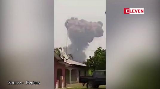 Embedded thumbnail for အီကွေတိုရီရယ်ဂီနီ စစ်အခြေစိုက်စခန်းတွင် ပြင်းထန်သောပေါက်ကွဲမှုများဖြစ်ပွားခဲ့သဖြင့် ၁၅ဦး သေဆုံး